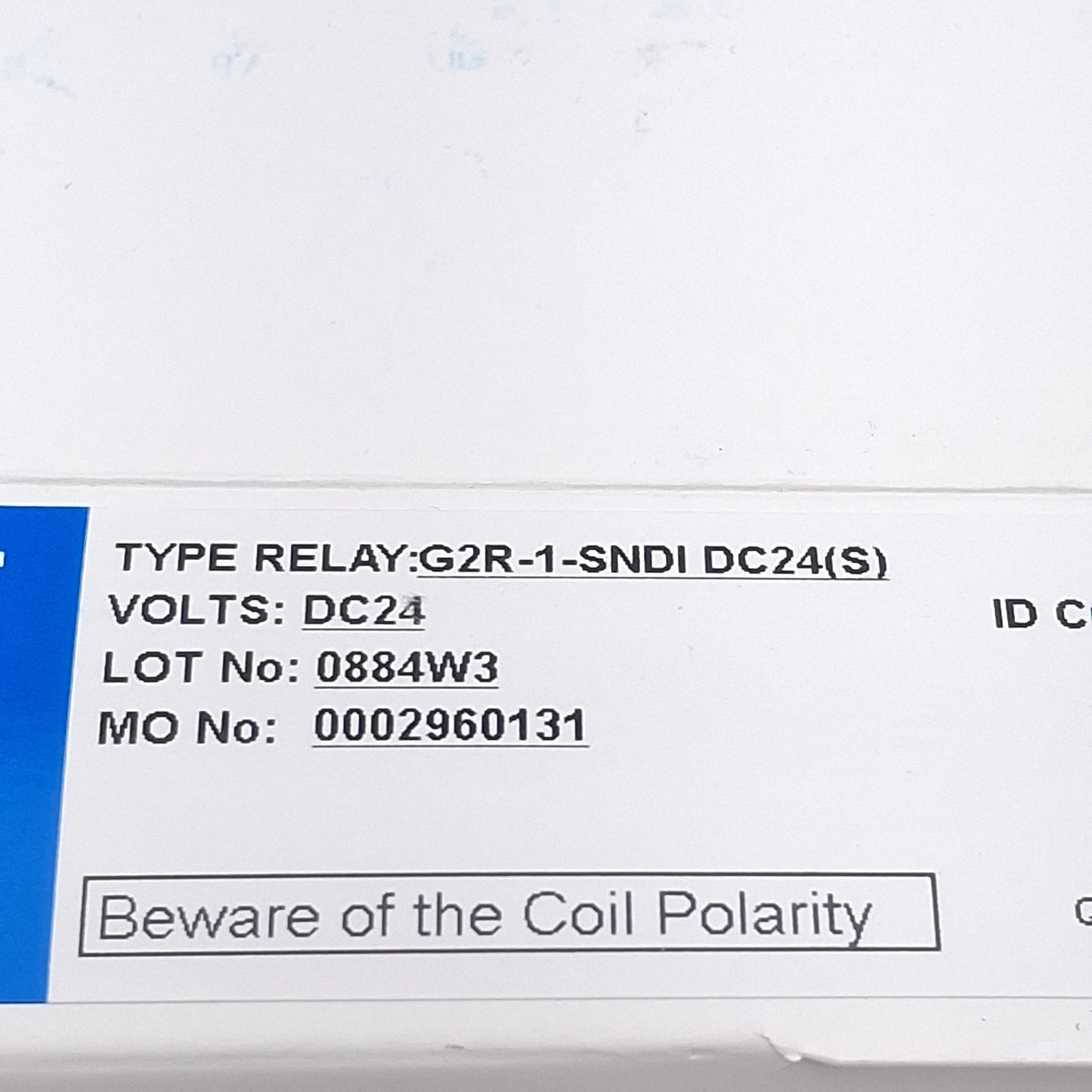 New Lot of 10 Omron G2R-1-SNDI DC24(s) Power Relay SPDT, 10A 250VAC/30DC, 24VDC Coil