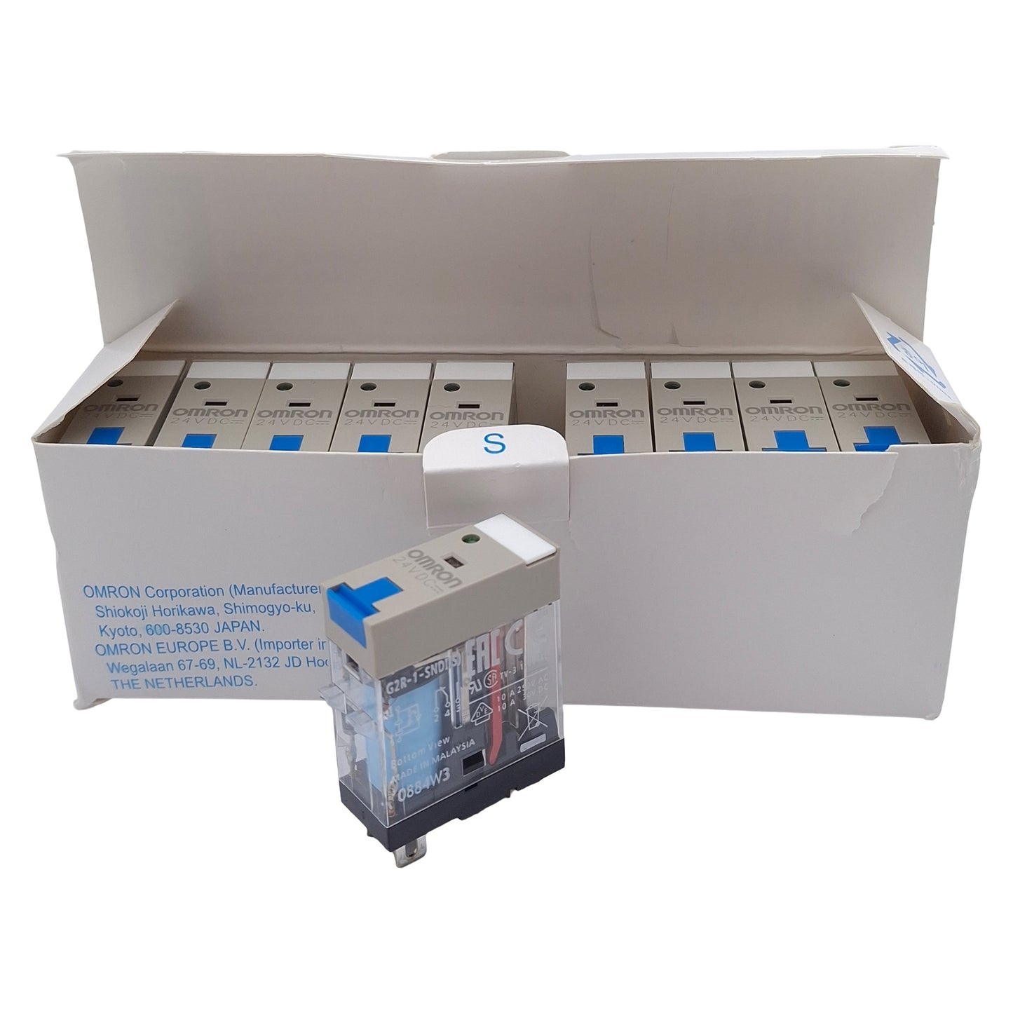 New Lot of 10 Omron G2R-1-SNDI DC24(s) Power Relay SPDT, 10A 250VAC/30DC, 24VDC Coil