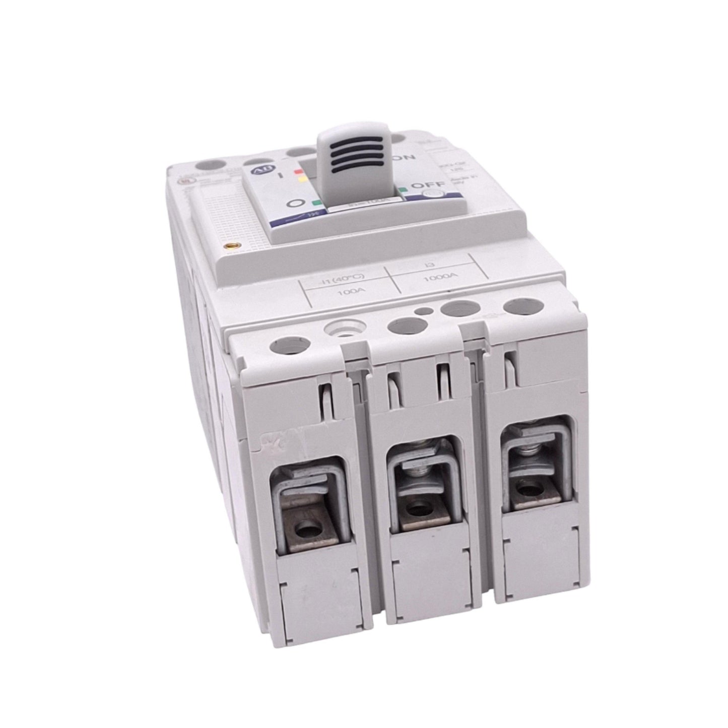 Used Allen Bradley 140G-G2C3-D10 Circuit Breaker, 3-Pole 100A, 600Y/347VAC Max
