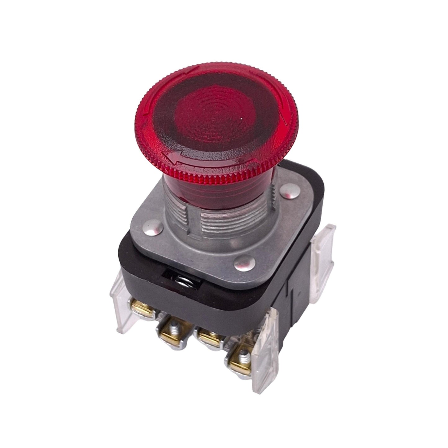 New Allen Bradley 800H-FRXTQ24RA1 Illuminated Push/Pull Button, 1NO 1NCLB, 24V Lamp