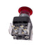 New Allen Bradley 800H-FRXTQ24RA1 Illuminated Push/Pull Button, 1NO 1NCLB, 24V Lamp