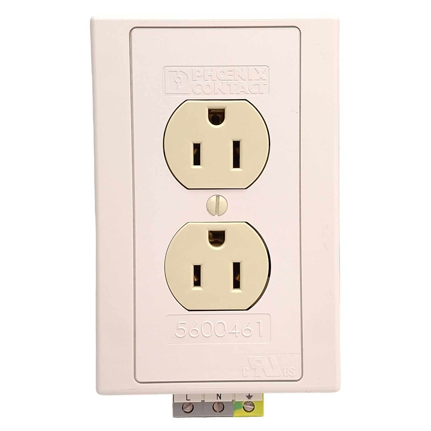New Phoenix Contact 5600461 EM-DUO 120/15 Electrical Socket, 125VAC 15A, NEMA 5-15R