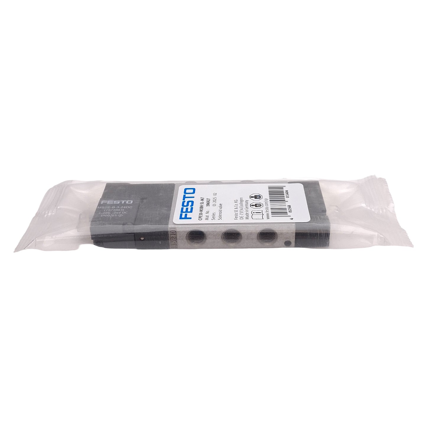 New Festo 196927 CPE10-M1BH-5L-M7 Solenoid Valve, 5/2-Way, M7 Ports, 24VDC Coil