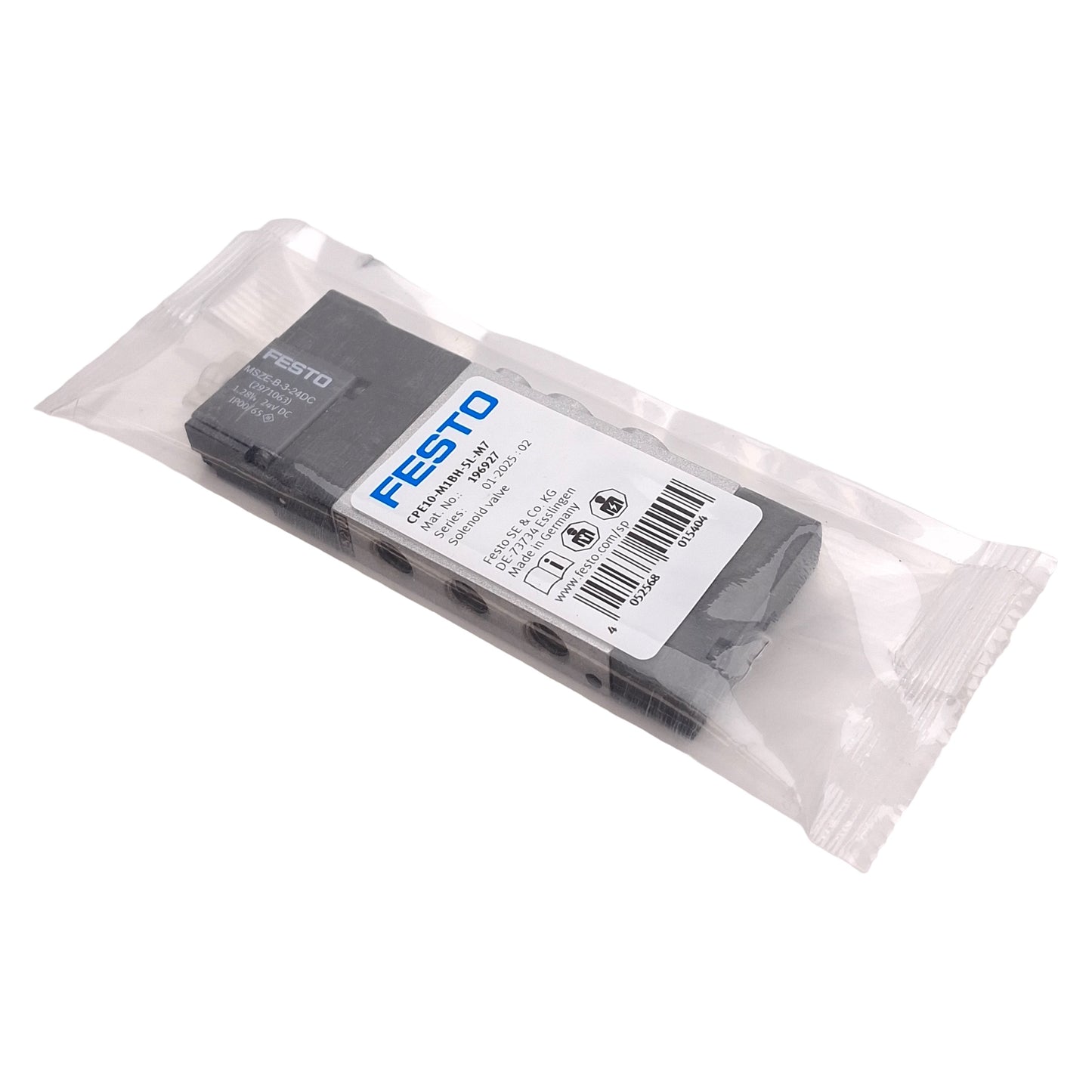 New Festo 196927 CPE10-M1BH-5L-M7 Solenoid Valve, 5/2-Way, M7 Ports, 24VDC Coil