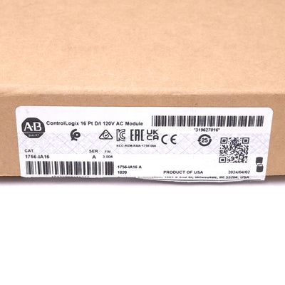 New Allen Bradley 1756-IA16 Digital AC Input Module for ControlLogix, 16-Point, 120V