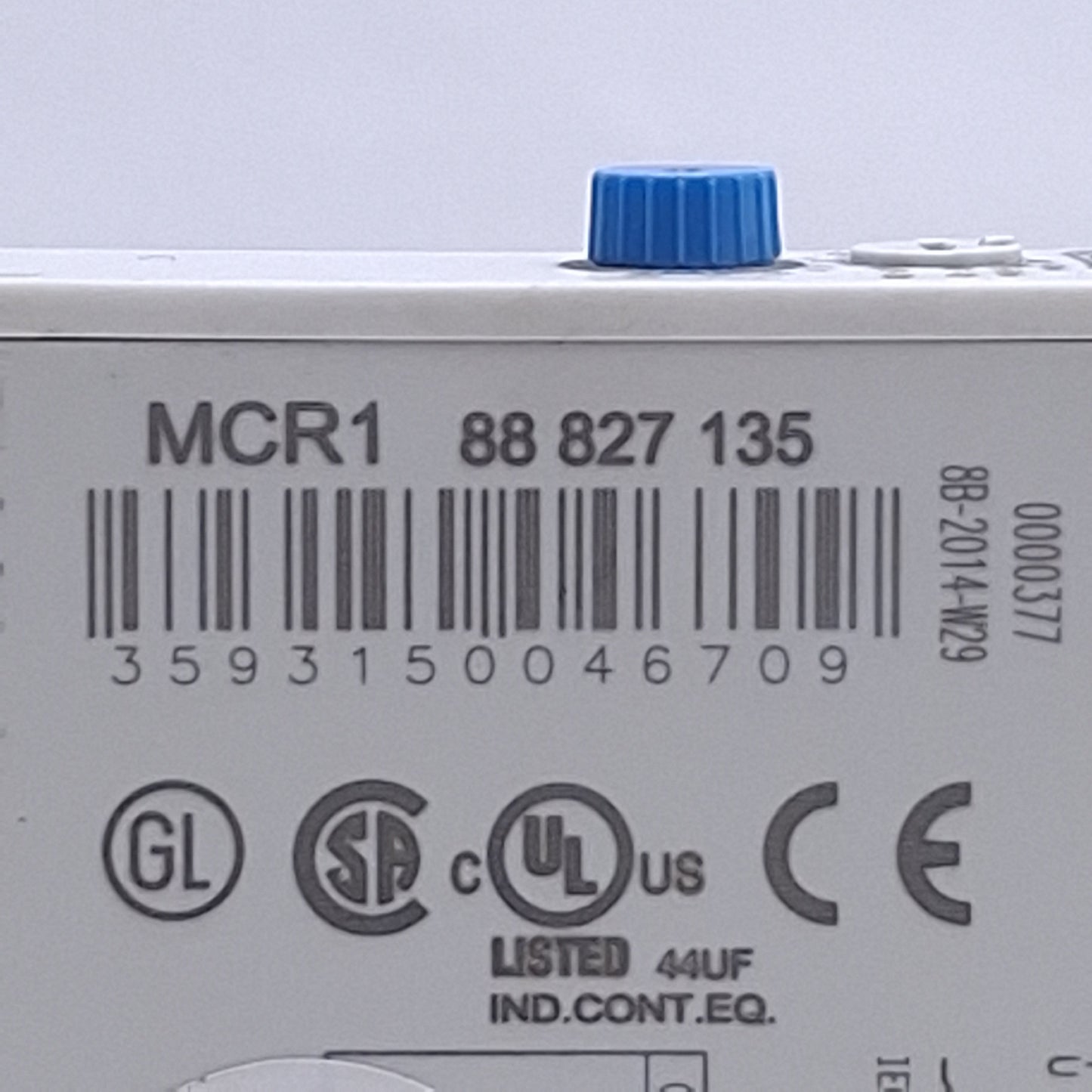 Used Crouzet MCR1 88827135 Analog Timer Relay 0.1s to 100h Range, 24VDC/24-240VAC