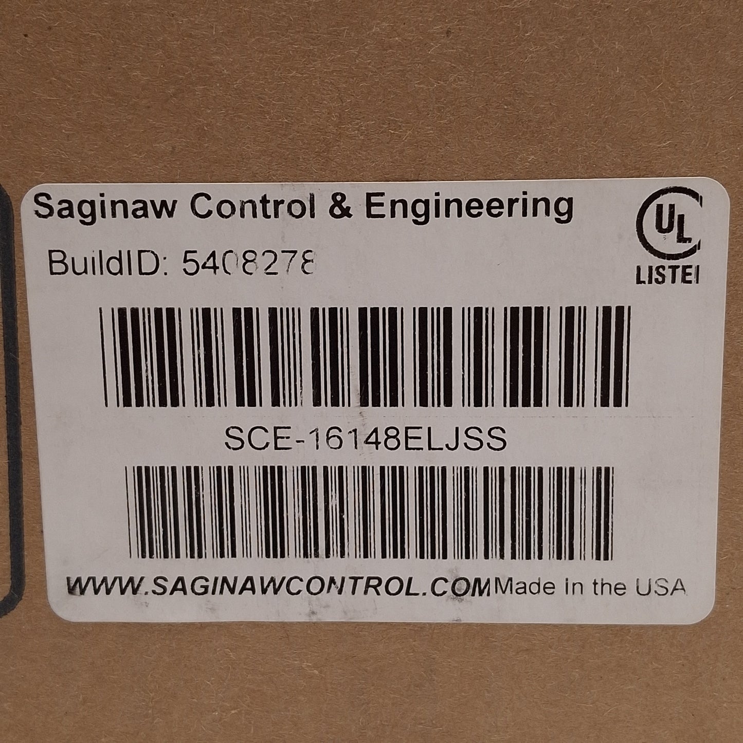 New Saginaw SCE-16148ELJSS Stainless Steel Electrical Enclosure, 16in x 14in x 8in