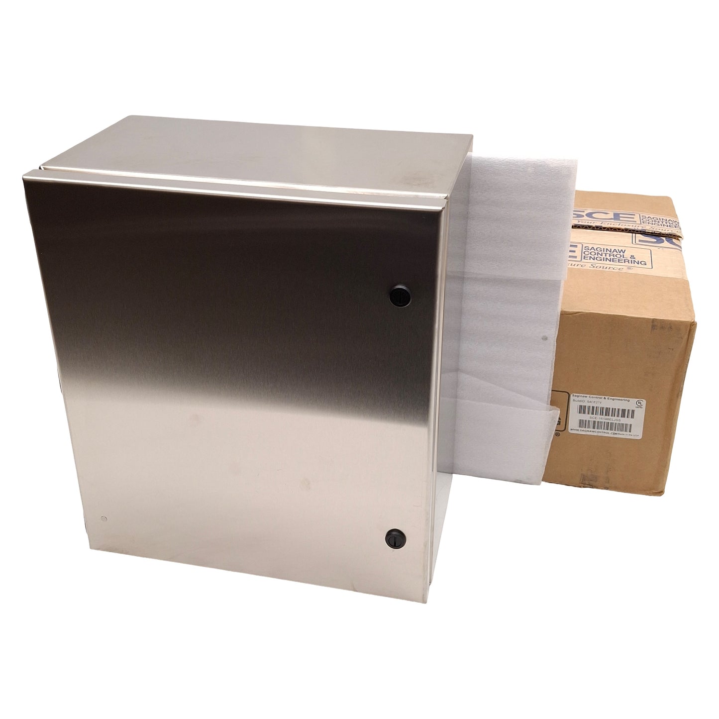 New Saginaw SCE-16148ELJSS Stainless Steel Electrical Enclosure, 16in x 14in x 8in