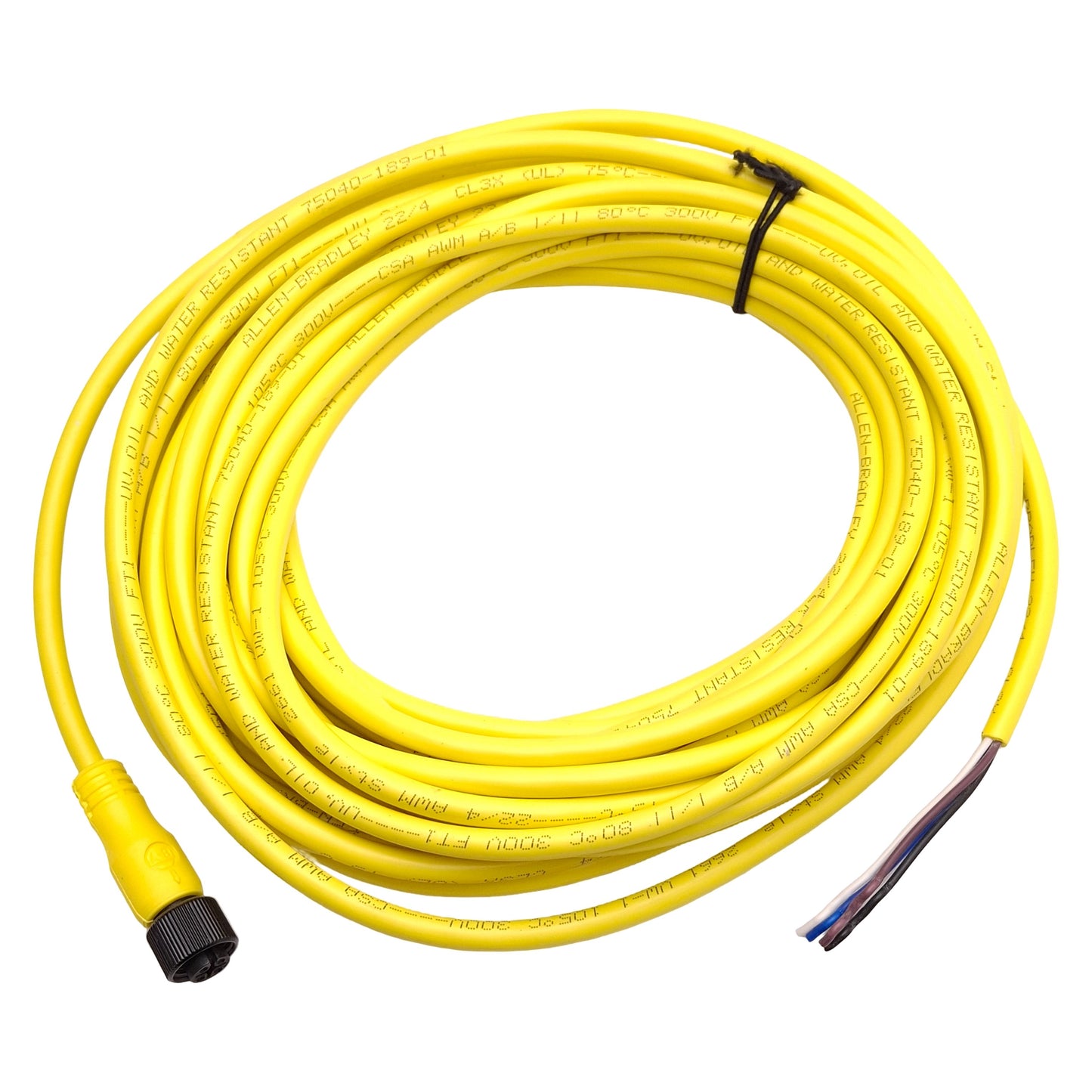 New Allen Bradley 889D-F4AC-10 DC Micro QD Cordset, 4A 250V, M12 4-Pin Female, 10m