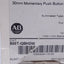 New Allen Bradley 800T-QBH2W White Illuminated Momentary Push Button, ø30mm, 1NO/1NC