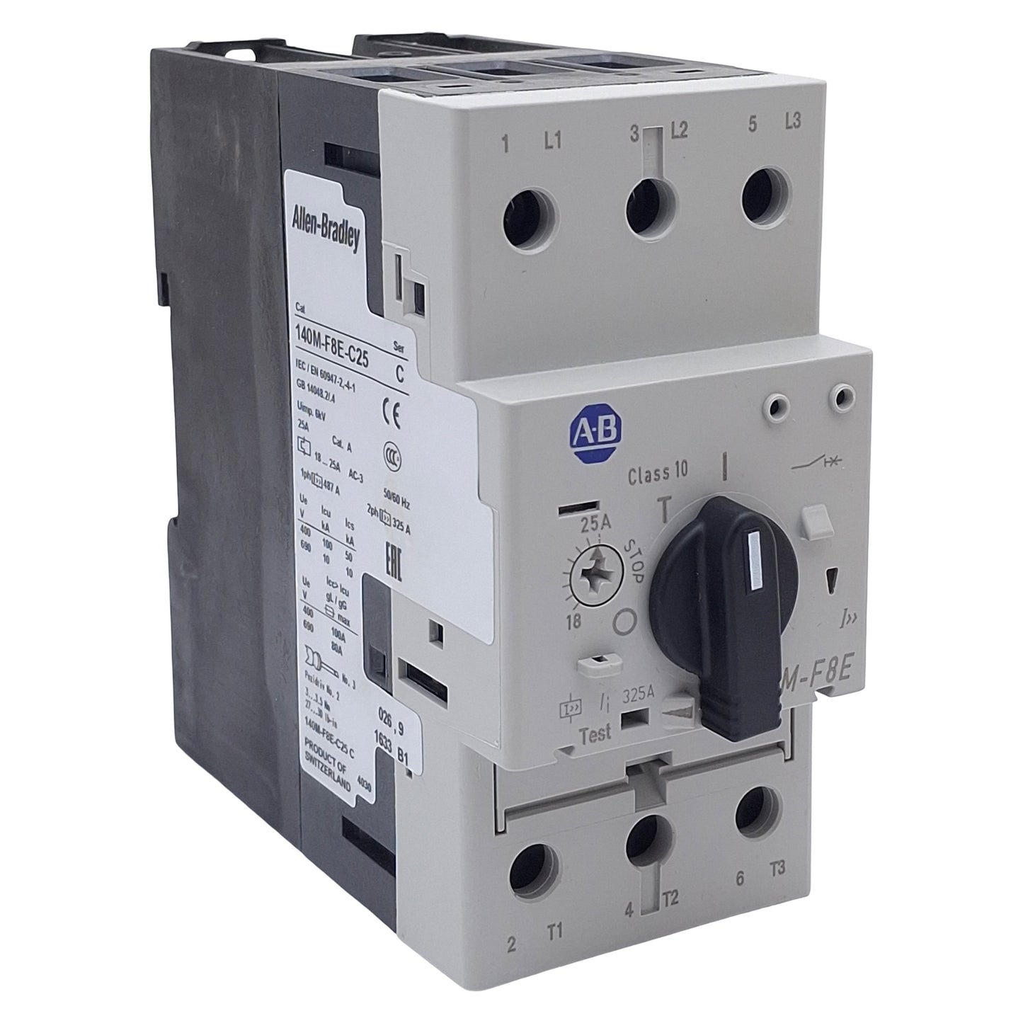 New Allen Bradley 140M-F8E-C25 Motor Protection Circuit Breaker, 18-25A 600VAC