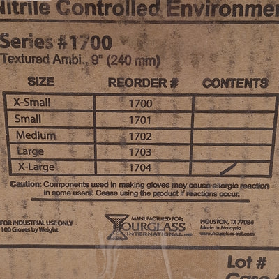 New Hourglass International 1704 HandPRO Nitrile Glove, 1000 Count, Extra Large