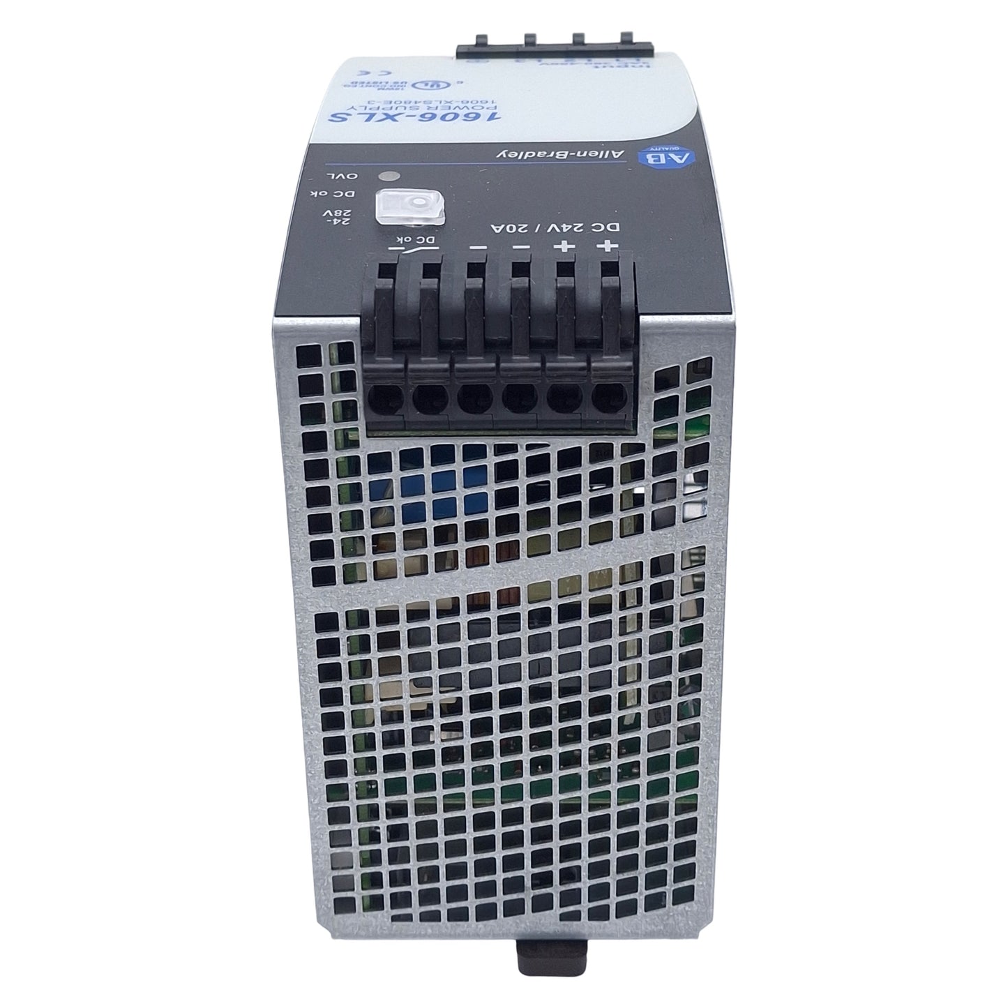 New – Open box Allen Bradley 1606-XLS480E-3 PLC Power Supply, 3Ø 380/480VAC In, 24VDC Out 480W