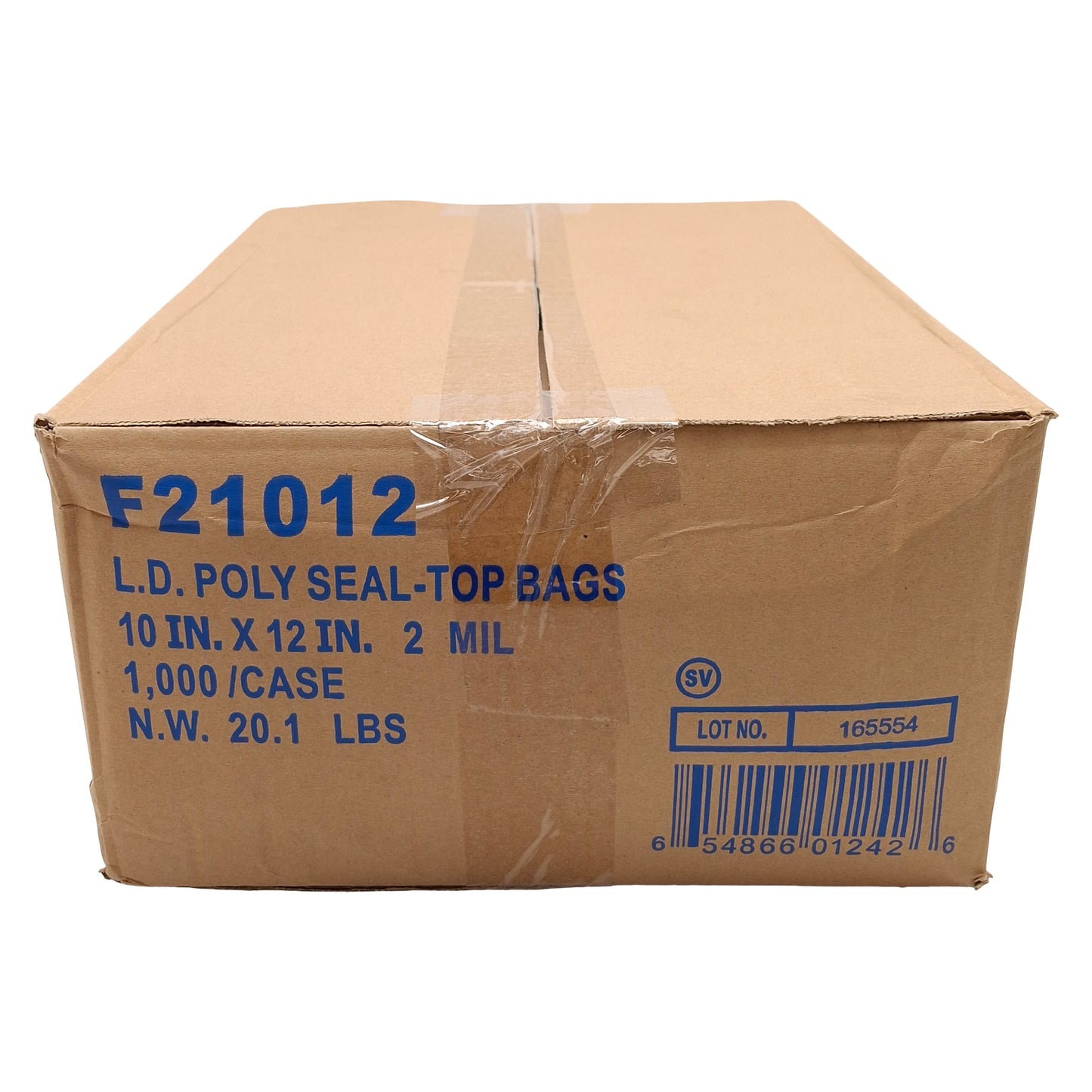 New Box of 1000 Elkay Plastics F21012 LD Poly Seal-Top Bags, 10in x 12in, 2mil