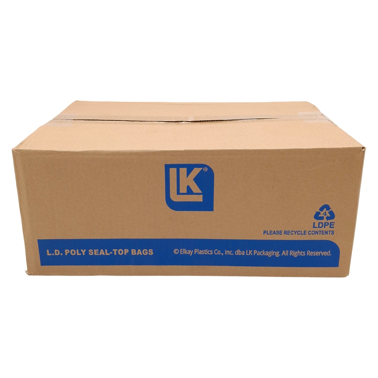 New Box of 1000 Elkay Plastics F21012 LD Poly Seal-Top Bags, 10in x 12in, 2mil