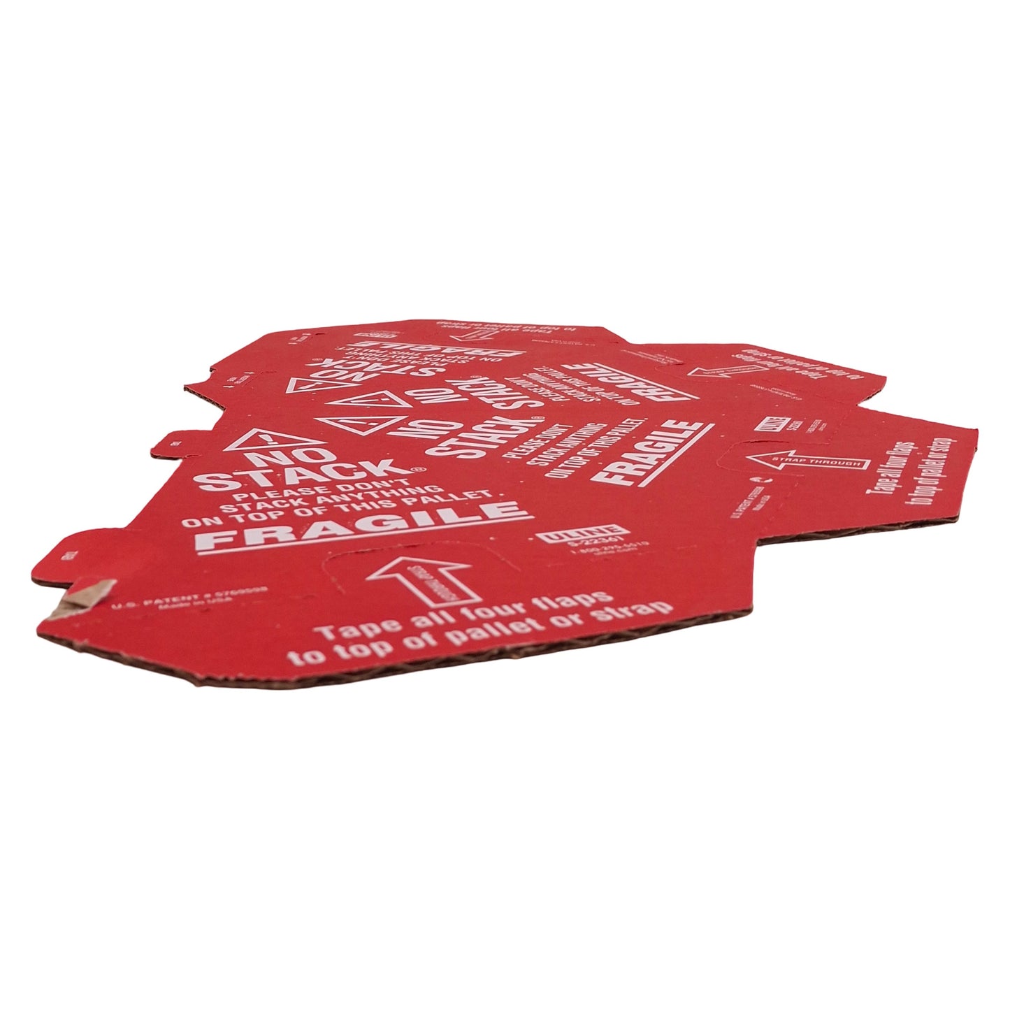New – Open box Lot of 30 Uline S-22361 "No Stack" Pallet Cone, Red Color, 8 x 8 x 10in