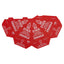 New – Open box Lot of 30 Uline S-22361 "No Stack" Pallet Cone, Red Color, 8 x 8 x 10in