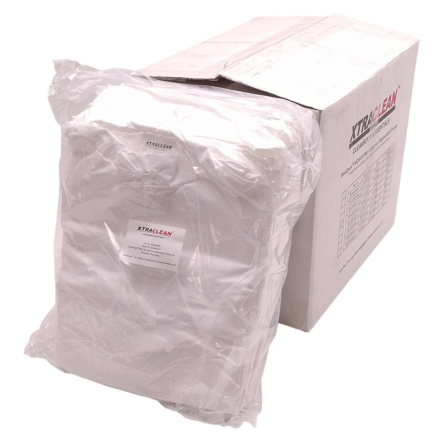 New Thomas Scientific 20A00J458 XtraClean Disposable Frocks, 30 per case, X-Large