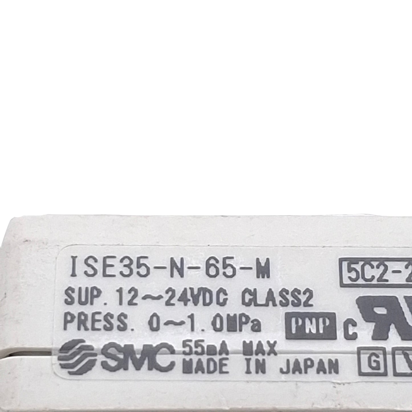 Used SMC ISE35-N-65-M Digital Pressure Switch, PNP, 0-1.0MPa, 12-24VDC, 3-Pin