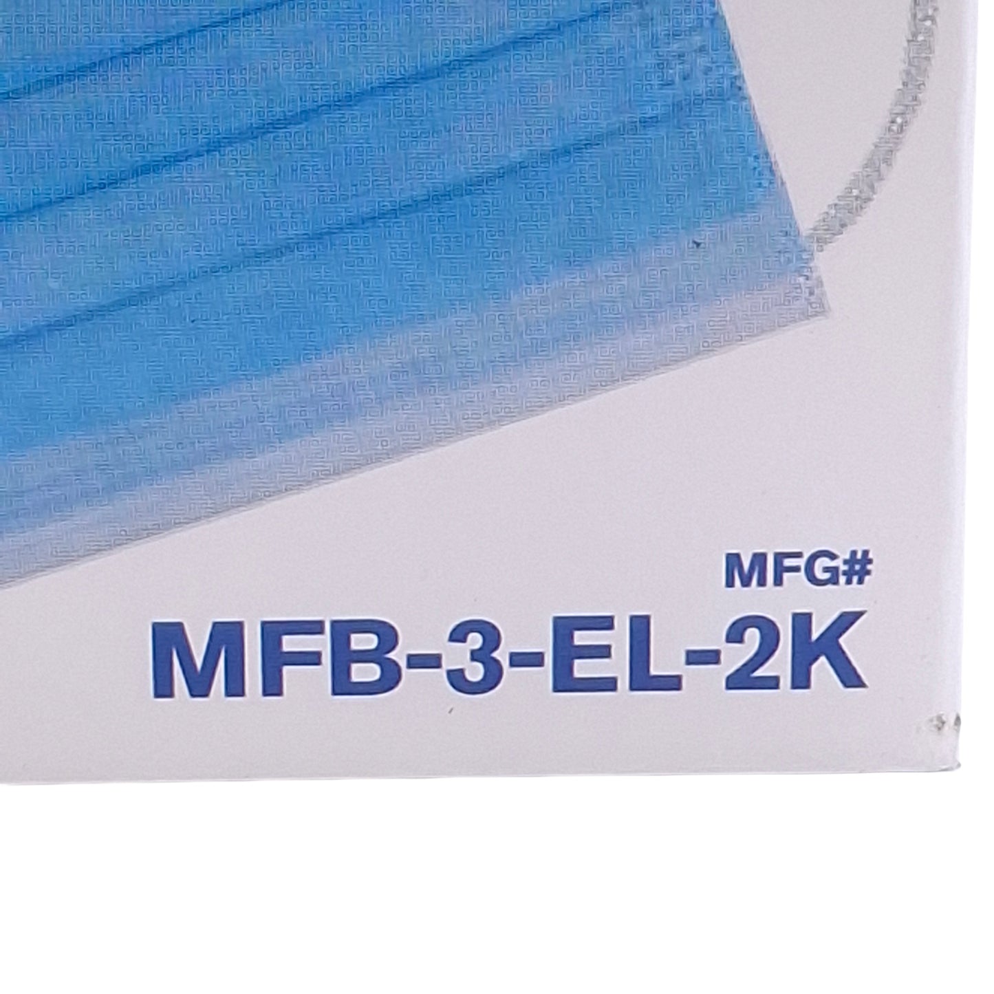 New Case of 2000 Safety Zone MFB-3-EL-2K 3-Ply Face Mask w/Ear Loops, 50 Per Box