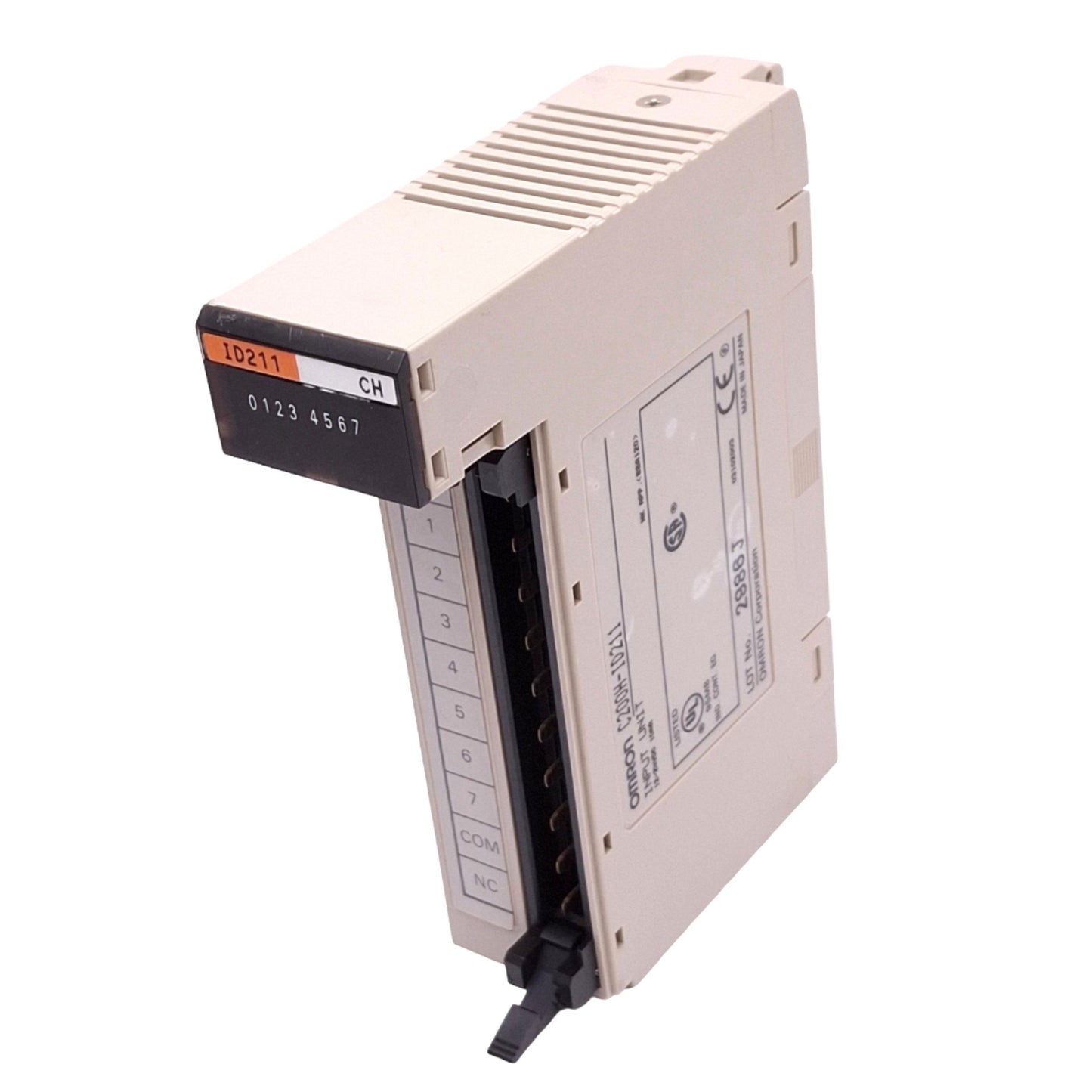 Used Omron C200H-ID211 Digital Input Unit for SYSMAC PLC, 8-Point, 12-24VDC 10mA
