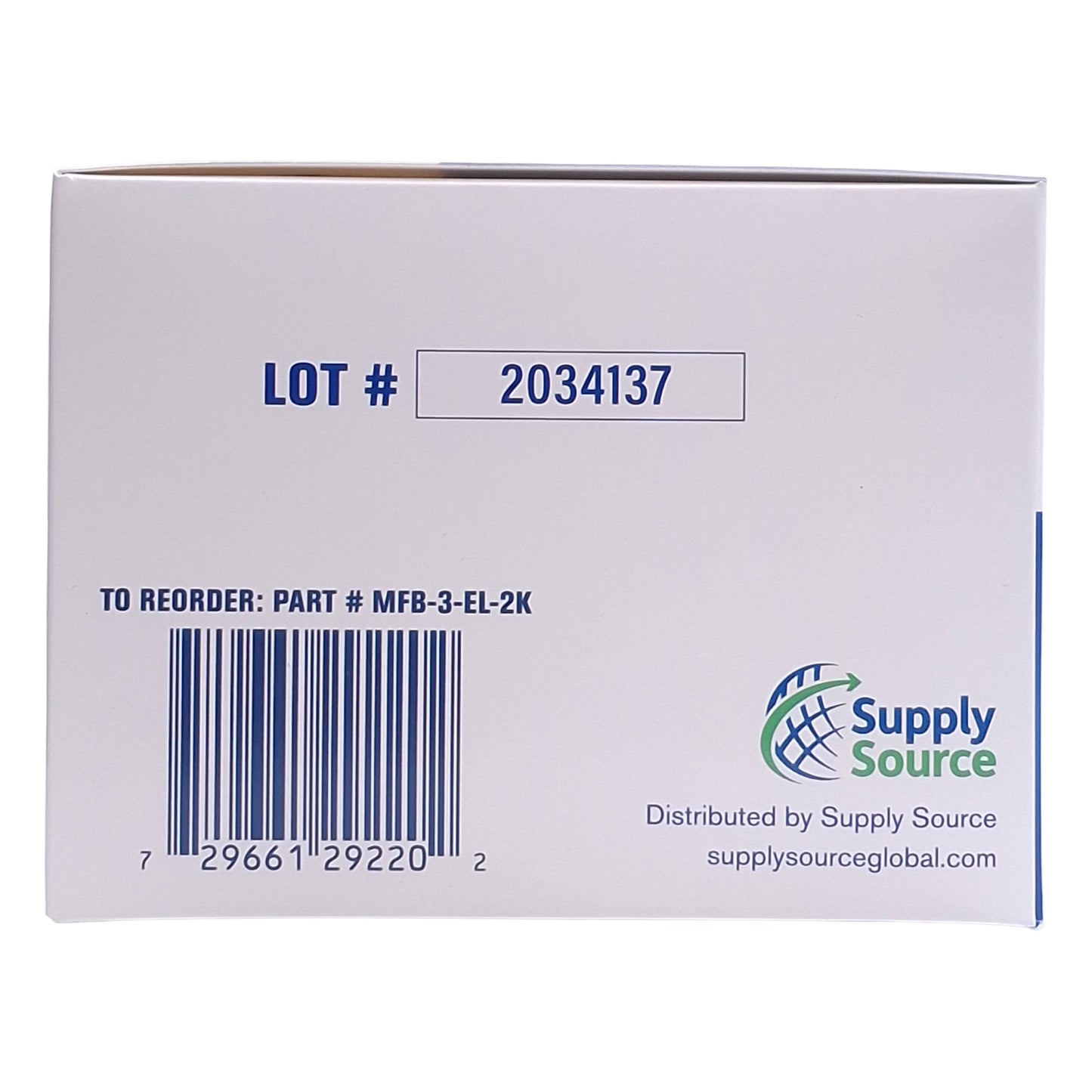 New Lot of 500 Safety Zone MFB-3-EL-2K 3-Ply Face Mask w/Ear Loops, 50 Per Box