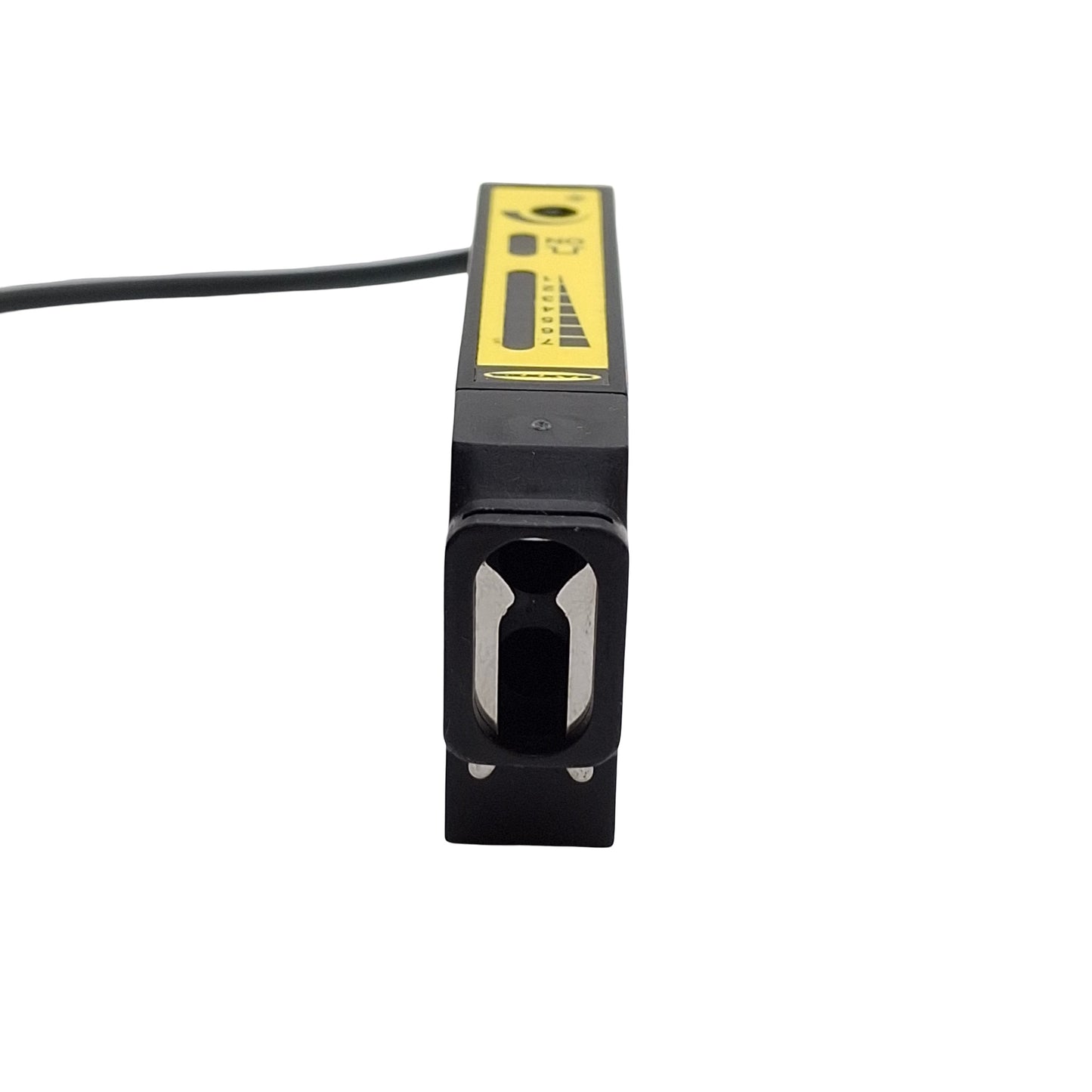 Used Banner D12SP6FVQ Fiber Optic Sensor, 10-30VDC, PNP Output, M8 4-Pin Male