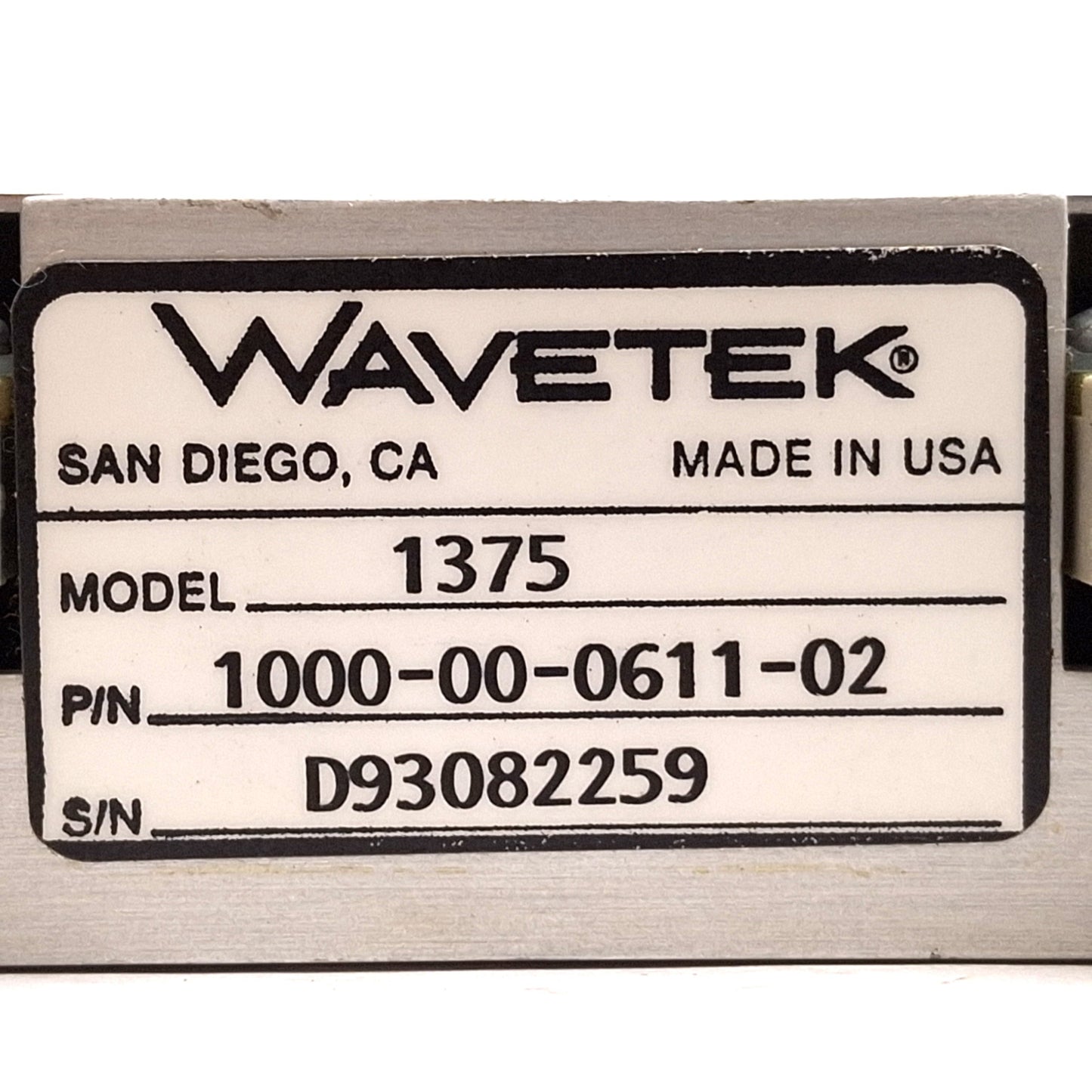 Used Wavetek 1375 1000-00-0611-02 Arbitrary Waveform Generator VXIbus Module, 20MHz