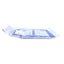 New Lot of 10 McKesson 16-i80-13101-S Zone-Reinforced Back Table Cover, 44 x 75in