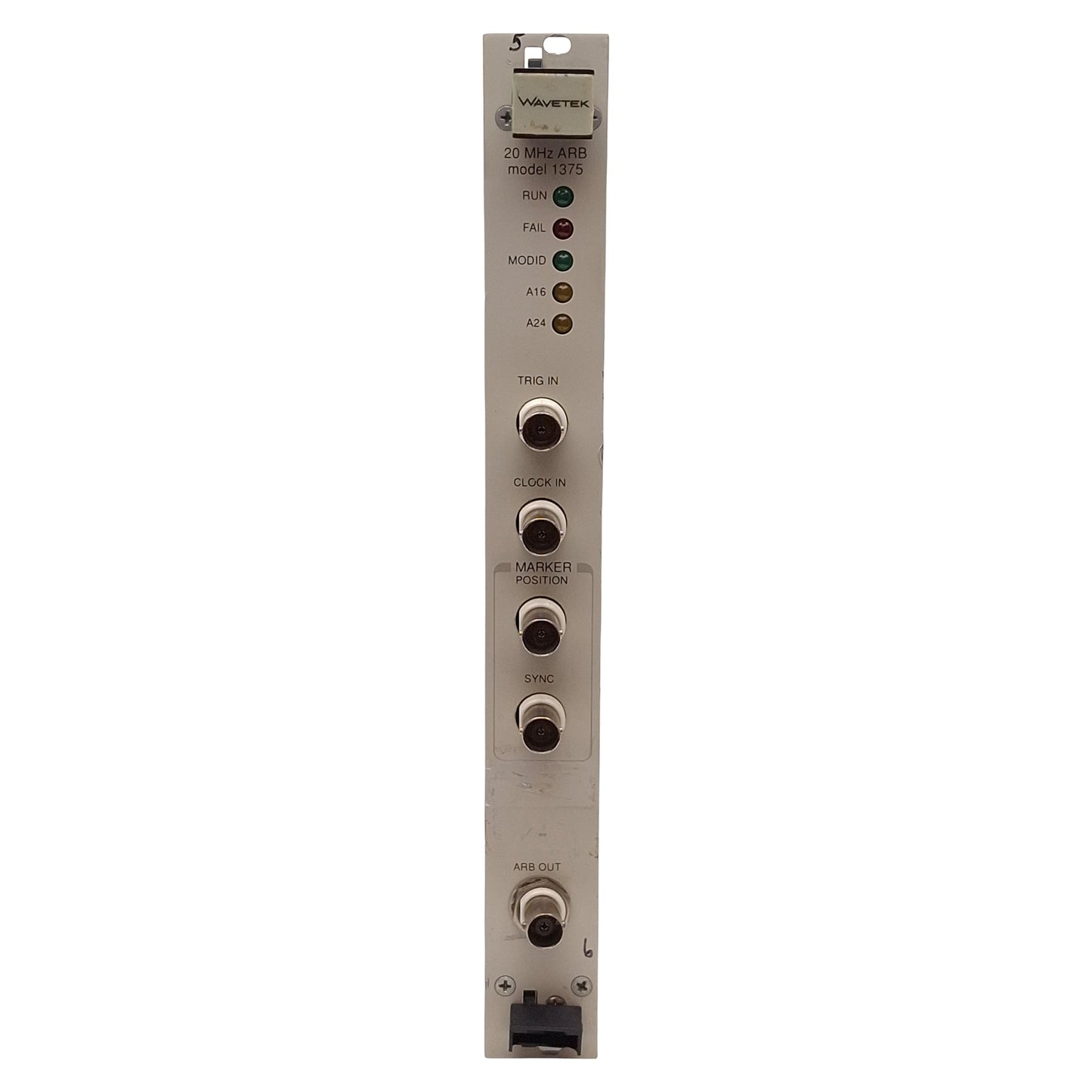 Used Wavetek 1375 1000-00-0611-02 Arbitrary Waveform Generator VXIbus 20MHz *IDC/Tab*