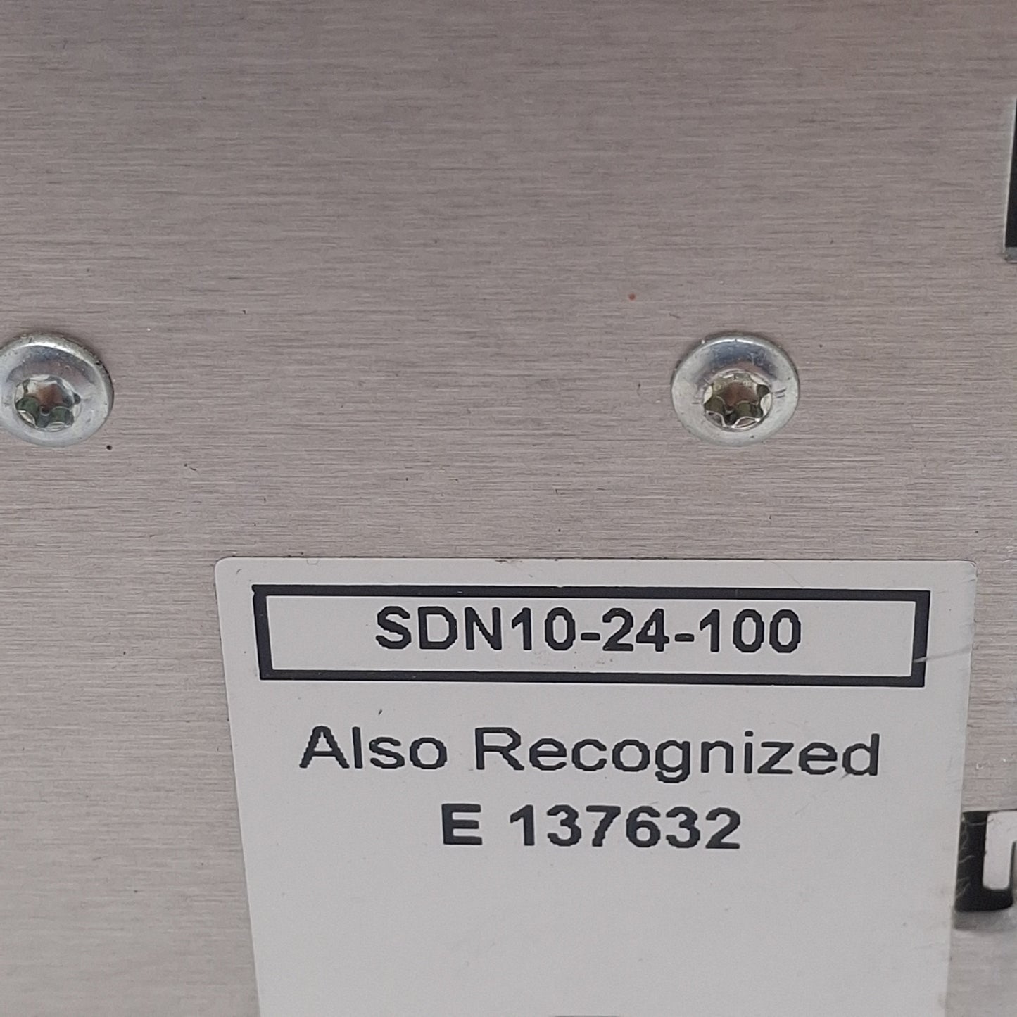 Used Sola SDN10-24-100 Power Supply, 115/230VAC In, 10A 24VDC Out, DIN Rail