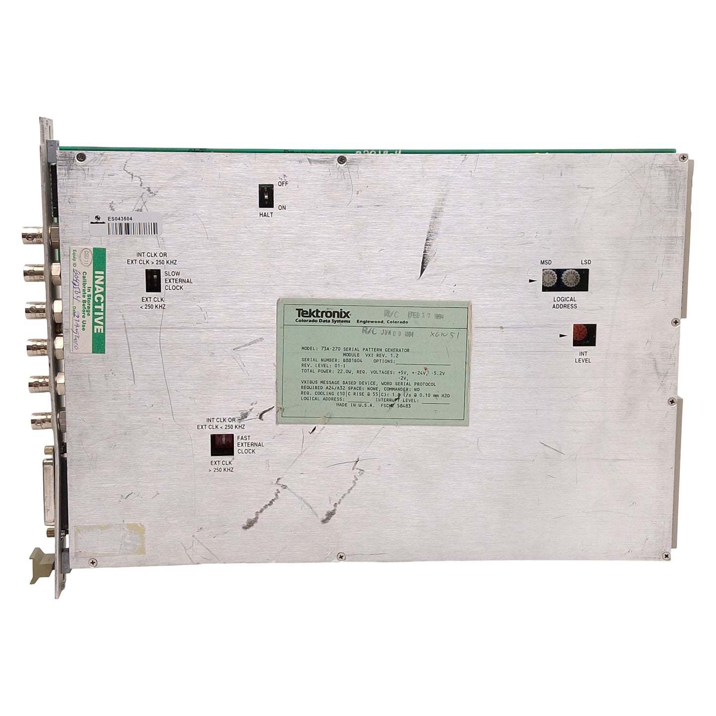 Used Tektronix 73A-270 Arbitrary Pulse/Pattern Generator Module *IDC, Tab, Bent*