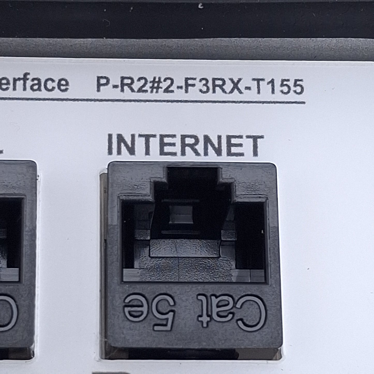 Used GracePort P-R2#2-F3RX-T155 Ethernet Panel Interface Connector, 2-Port, RJ45