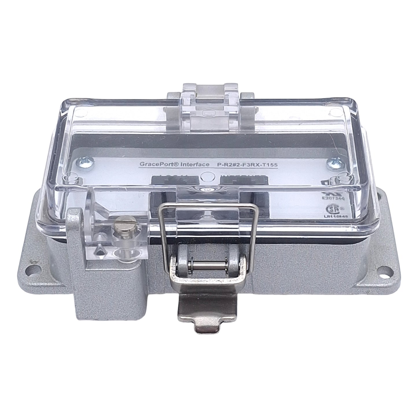 Used GracePort P-R2#2-F3RX-T155 Ethernet Panel Interface Connector, 2-Port, RJ45