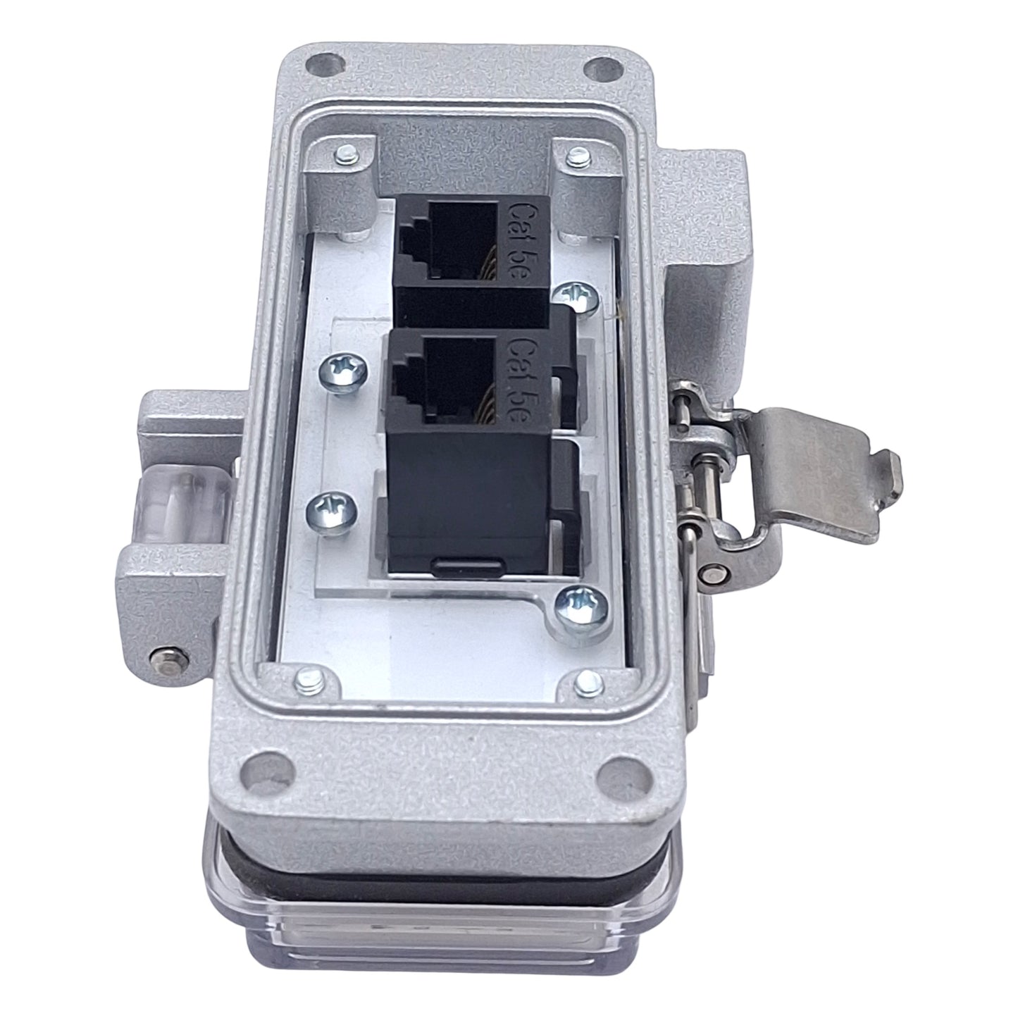 Used GracePort P-R2#2-F3RX-T155 Ethernet Panel Interface Connector, 2-Port, RJ45