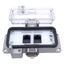Used GracePort P-R2#2-F3RX-T155 Ethernet Panel Interface Connector, 2-Port, RJ45