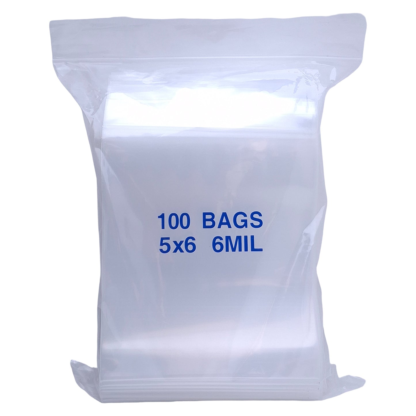 New Lot of 300 Uline S-17766 Reclosable Bag, 5in x 6in Inside Dimensions, 6 Mil