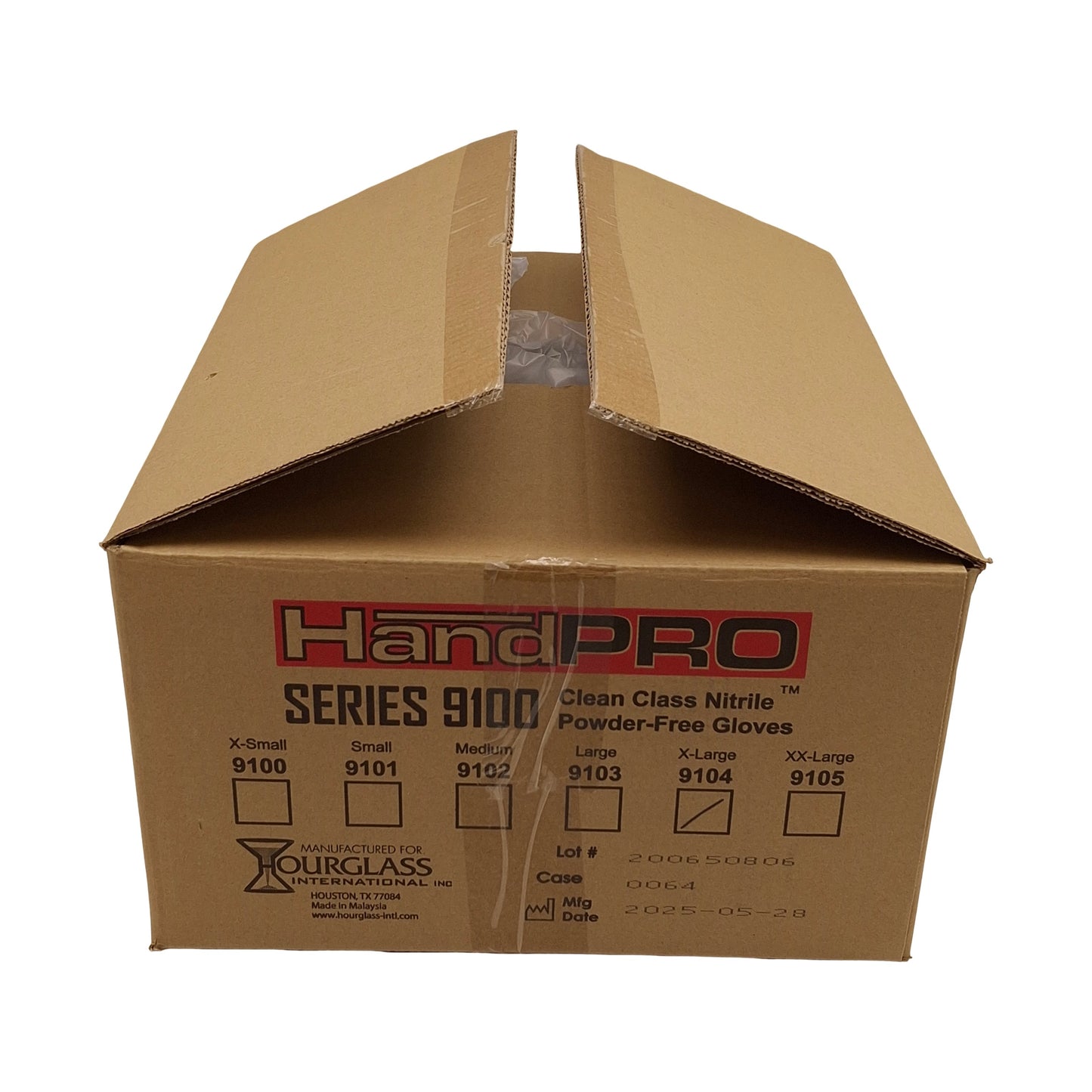 New Case of 1000 Hourglass 9104 HandPRO Cleanroom Glove, Size:XL, ISO5 Class 100