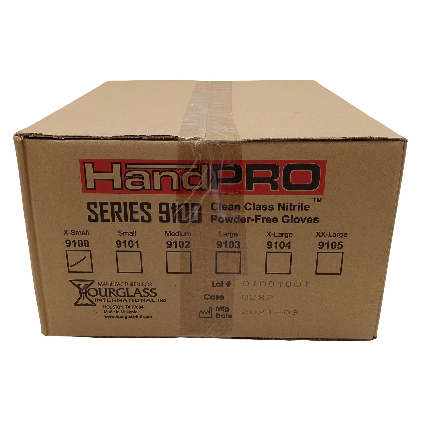 New Case of 1000 Hourglass HandRPO 9100 Clean Class 100 Nitrile Gloves 12in X-Small