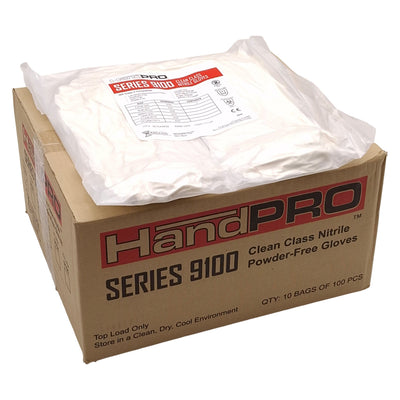 New Case of 1000 Hourglass HandRPO 9100 Clean Class 100 Nitrile Gloves 12in X-Small