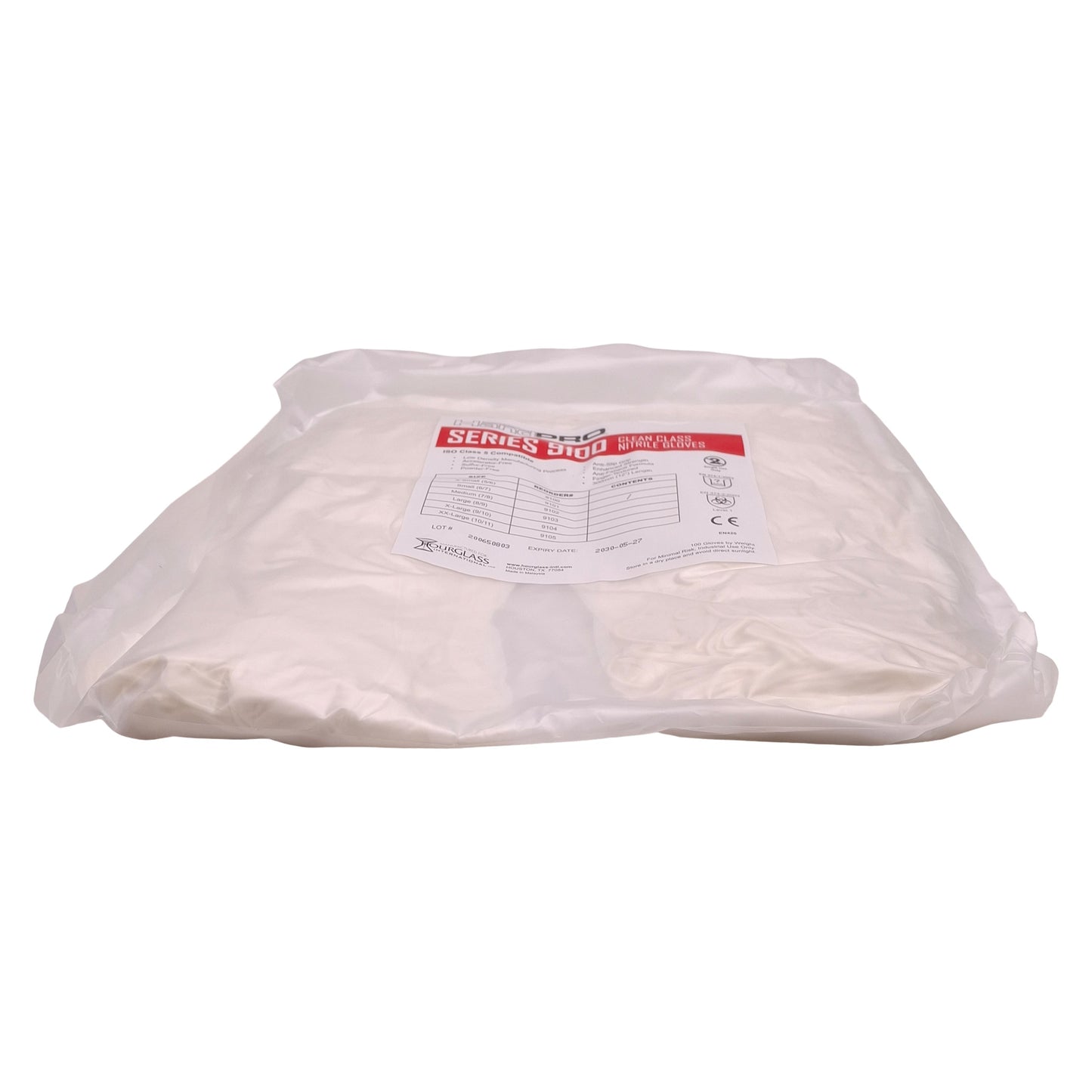 New Case of 1000 Hourglass 9101 HandPRO Cleanroom Glove, Size: S, ISO5 Class 100