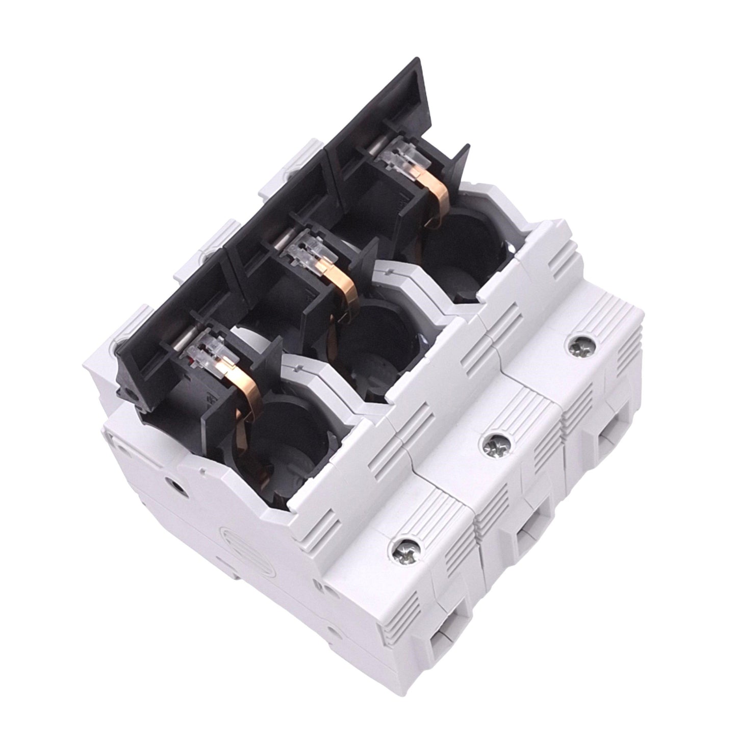 Used Allen Bradley 1492-FB3J30-L Fuse Holder, 3-Pole, 30A 600V, Class J, DIN Rail