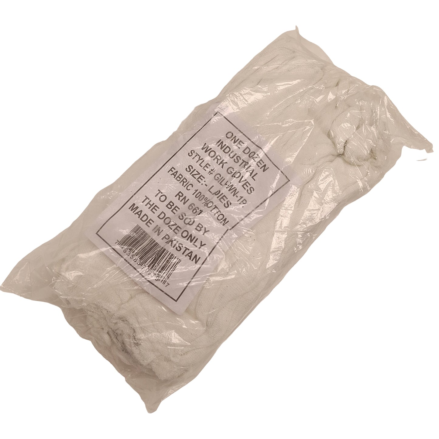 New Case of 1200 Pair Safety Zone GILW-WN-1P Women's Cottons Inspection Glove, Large