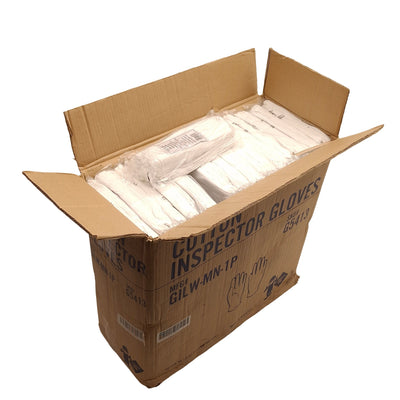 New Case of 1200 Pair Safety Zone GILW-MN-1P Men's Cottons Inspection Glove, Large