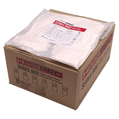 New Case of 1000 Hourglass 9103 HandPRO Cleanroom Glove, Size: L, ISO5 Class 100