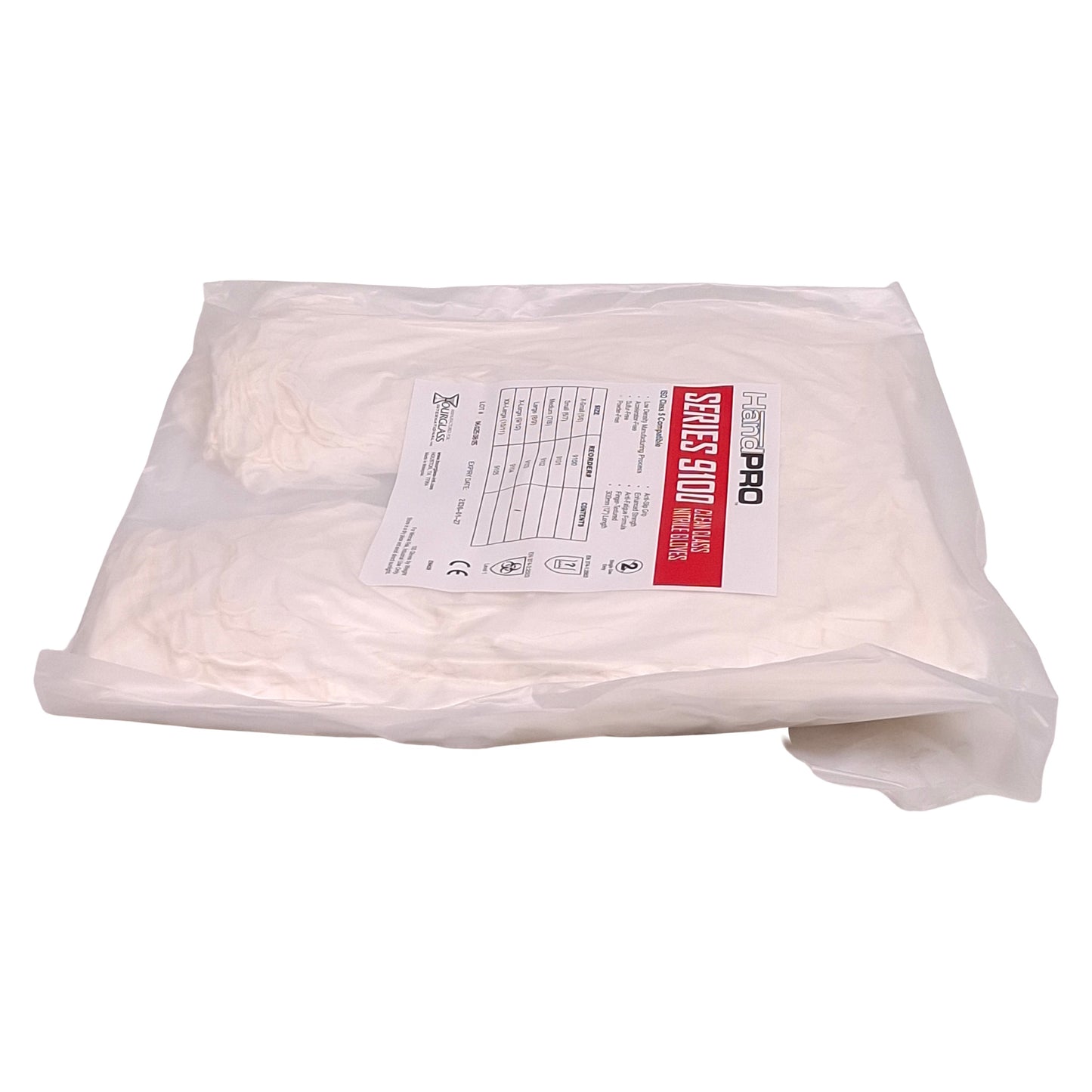 New Case of 1000 Hourglass 9103 HandPRO Cleanroom Glove, Size: L, ISO5 Class 100