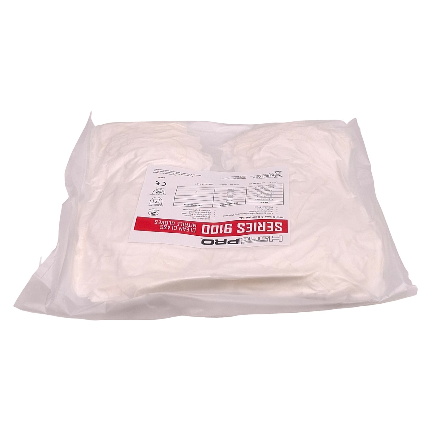 New Case of 1000 Hourglass 9103 HandPRO Cleanroom Glove, Size: L, ISO5 Class 100