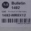 New Lot of 15 Allen Bradley 1492-MR8X12 Snap-In Marker Card, White, 8mm x 12mm