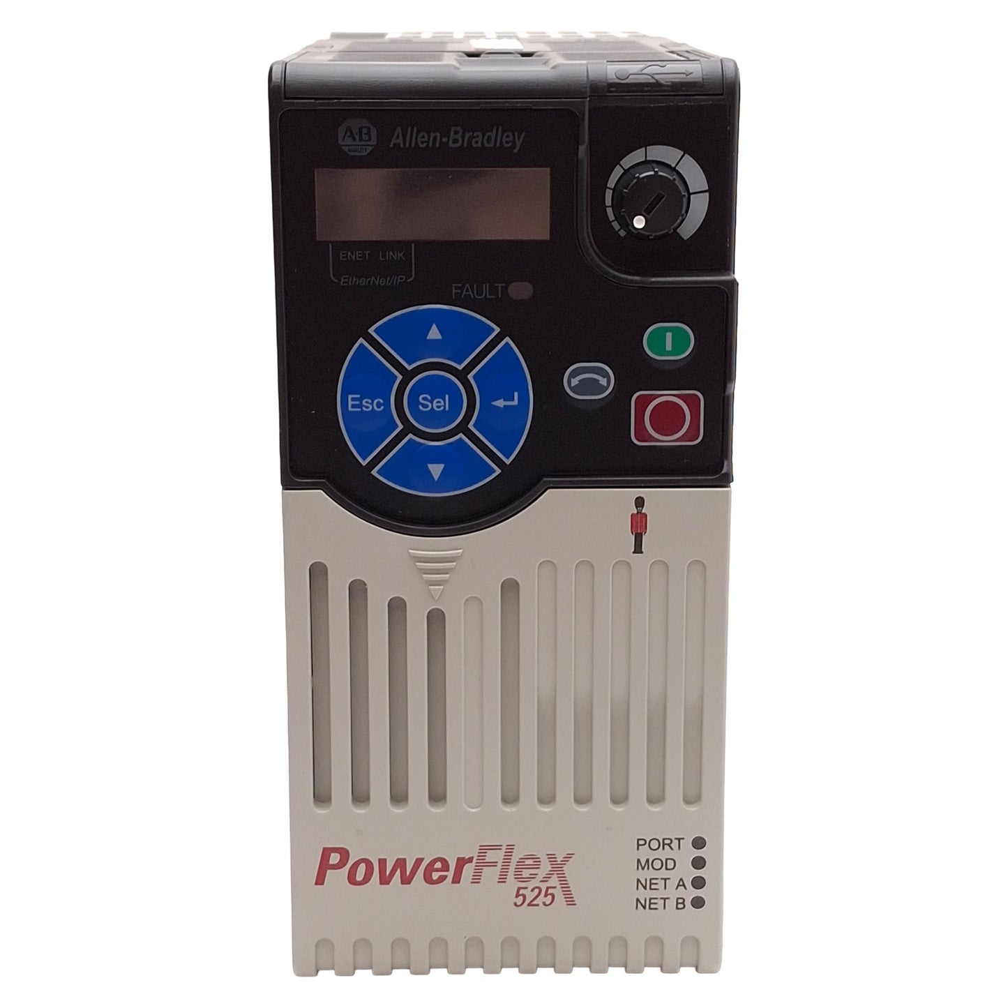 New Allen Bradley 25B-D4P0N104 PowerFlex 525 AC Drive 1.5kW/2HP, 4A, 3Ø 460VAC 500Hz