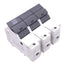 Used Allen Bradley 1492-FB3J60-L Fuse Holder, 3-Pole, 60A 600V, Class J, DIN Rail